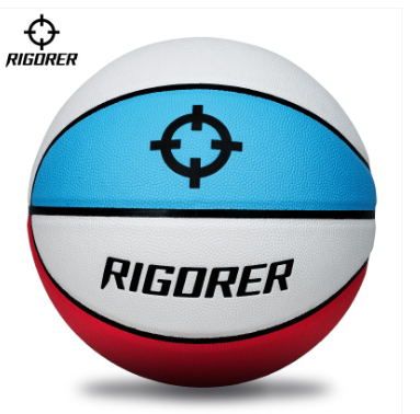 Rigorer Pu Leather Basketball — Size 7（Red/White/Blue) · ZZ1603013